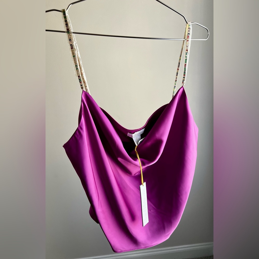 NWT House of Harlow 1960 Fuchsia Top
